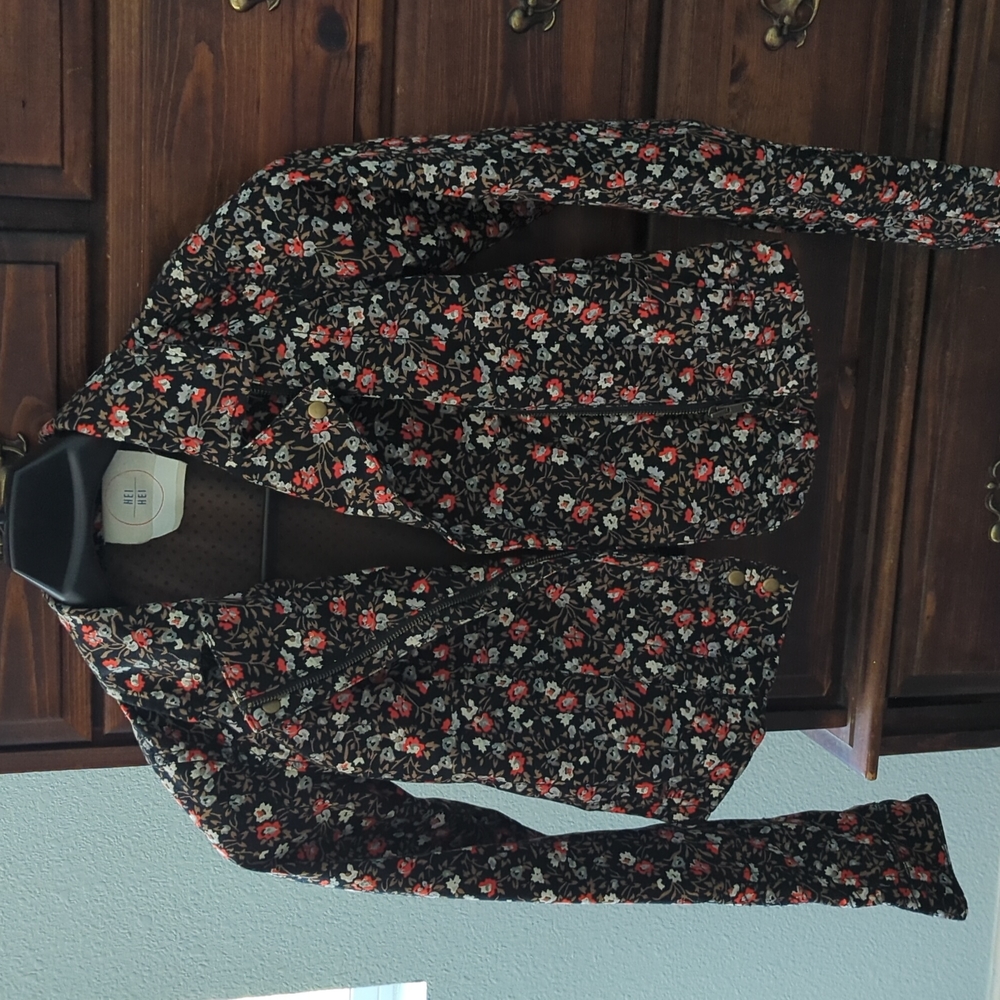 Hei Hei floral moto jacket